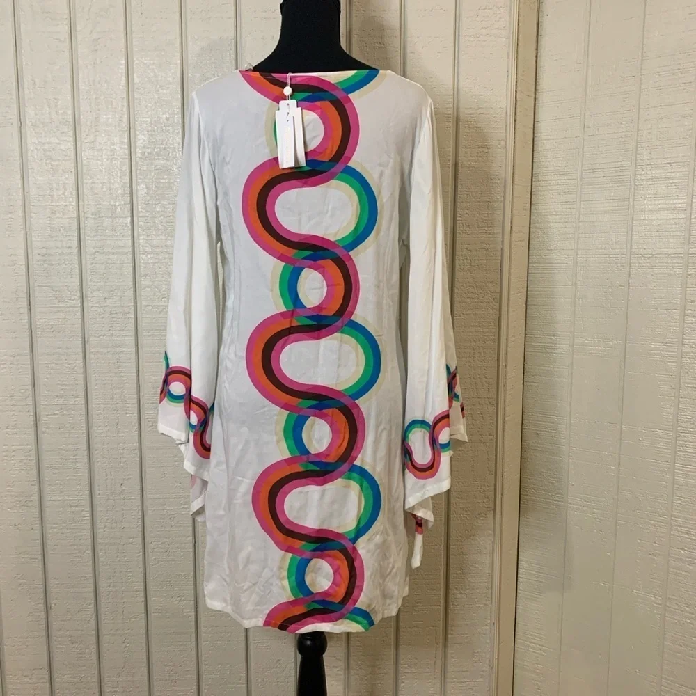 Trina Turk Kaleidoscope Caftan Swim Coverup, size XS.  NWT.